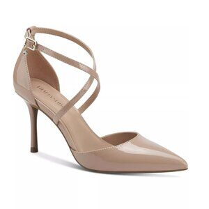 80$ Thalia Sodi Valencia Crisscross Ankle-Strap Pumps Size 10 US Nude Tan